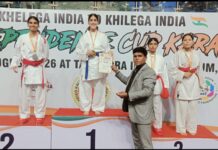 ऑल इंडिया इंडिपेंडेंस कप कराटे चैंपियनशिप में मीना रावत स्वर्ण, आदित्य शर्मा और योगिता शर्मा ने जीते कांस्य पदक